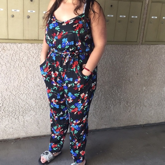 city chic floral jumpsuit